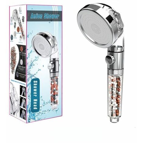 Pommeau Douche Haute Pression Pomme de Douche Anti Calcaire Filtrant，Douchette Économie d'Eau Univers de Massage De Douche Convient à Salle De Bain(pomme de douche simple)