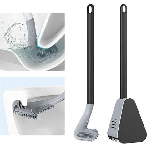 Brosse WC en Silicone Golf Long Handled Toilet Brush Brosses WC et Supports pour Salle de Bains (1/5)