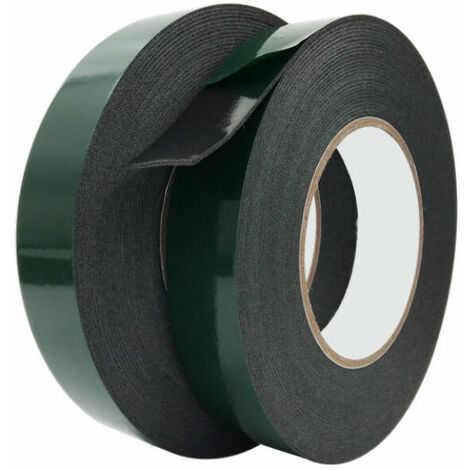 Ruban adhésif double face Extra Fort, 2 Rouleau Ruban de Mousse Double Face Puissant pour Montage Durable et Adapté à l’industrie Automobile, Les Moulures(20mm10m) (1/5)