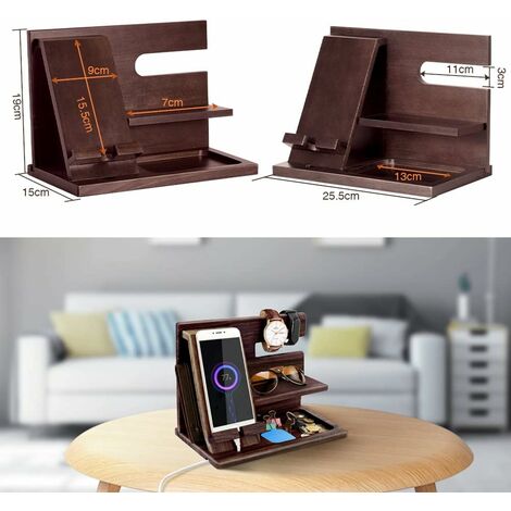 FUTUREORYY Support De Chargement Multi Phones Organisateur De Bureau