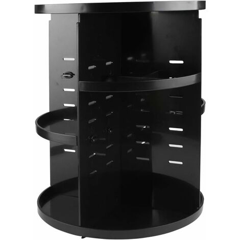 Gabrielle – Organisateur de maquillage rotatif 360 degrés – Compartiments multiples pour cosmétiques – Matériau ABS durable – Rangement coiffeuse et salle de bain