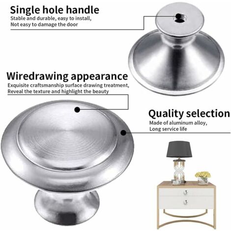 12 Pièces Boutons De Porte, Poignée Meuble Boutons De Porte De Placard