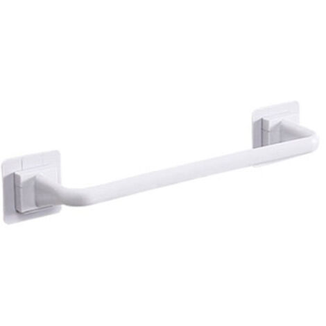 Serviettes De Cuisine Et De Salle De Bain Murales Sans Perforation, Chiffons, Porte-Couvercles, Barres à Serviettes, Porte-Serviettes De Bain, Blanc, Court - Blanc, Court, Ensoleillé (1/5)