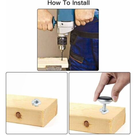 M8 × 35 Mm Pied Réglable 4 Pièces Pied De Nivellement Est Livré Avec Un Écrou