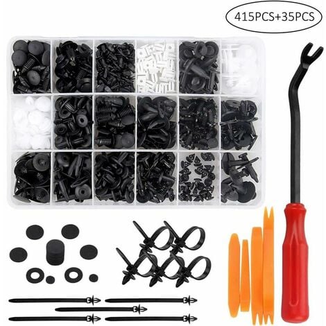 Kit de clips plastique x100 pour voiture – Rivet plastique