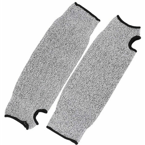 Manchon de Protection pour Bras, Manchon pour Bras de Sécurité Gants de Ttravail à Manches Longues Manches Anti Coupures Résistant aux Coupures HPPE pour Jardin Cuisine et Travaux Agricoles (30cm)-, E (1/5)