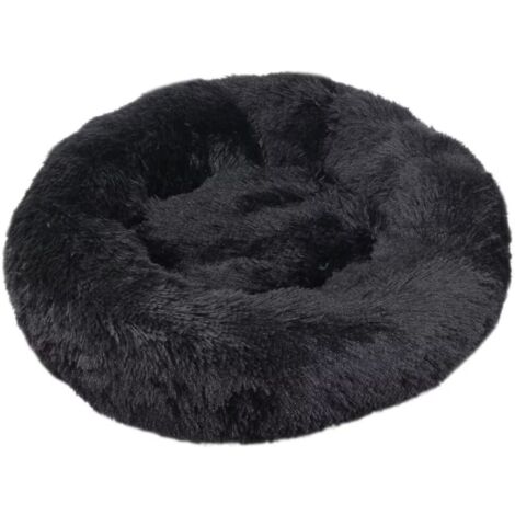 Lit pour Chat, Coussin Moelleux, Doux Lavable pour Chiens Chats (Noir, 80 cm), Ensoleillé (1/5)