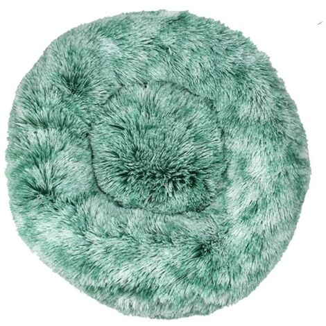 Lit pour chat, coussin moelleux, doux lavable pour chiens chats (dégradé vert, 40 cm), Ensoleillé (1/5)
