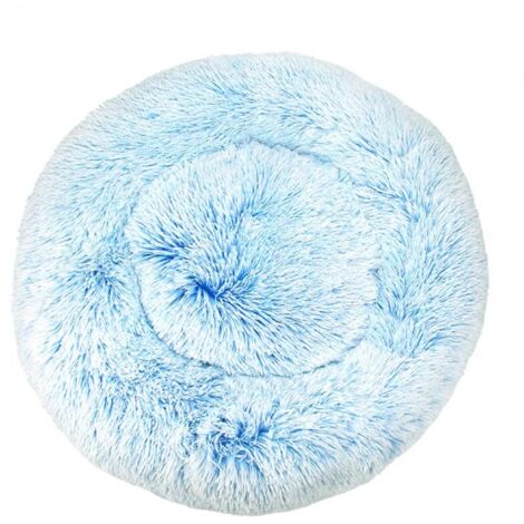 Lit pour chat, coussin moelleux, doux lavable pour chiens chats (dégradé bleu, 60 cm), Ensoleillé (1/5)