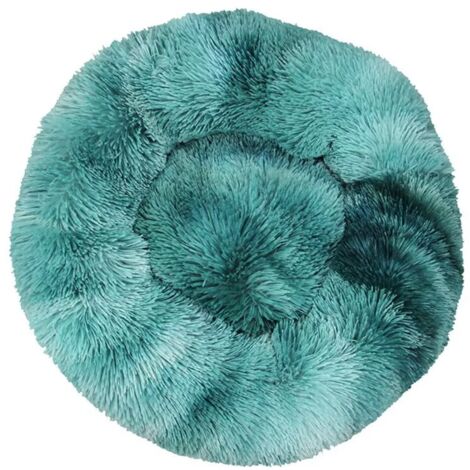 Lit pour chat, coussin moelleux, doux lavable pour chiens chats (tie-dye bleu foncé, 70 cm), Ensoleillé (1/5)
