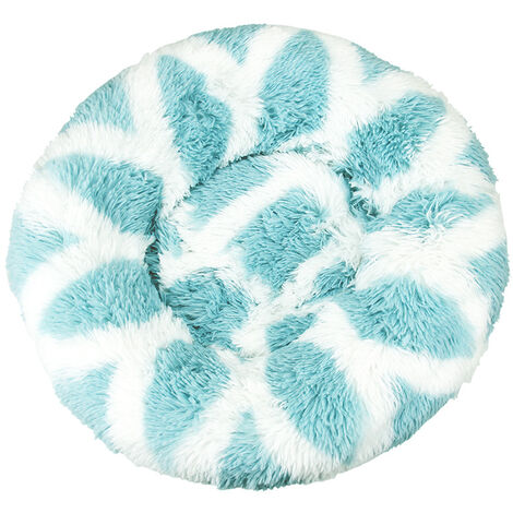 Lit pour chat, coussin moelleux, doux lavable pour chiens chats (blanc bleu, 40 cm), Ensoleillé (1/5)
