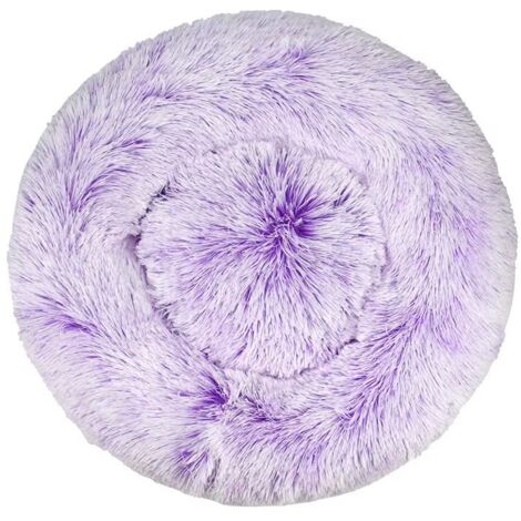 Lit pour chat, coussin moelleux, doux lavable pour chiens chats (dégradé violet, 60 cm), Ensoleillé (1/5)