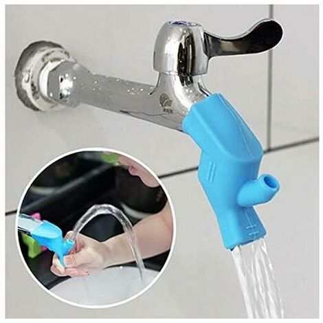 Lot De 2 Rallonges De Robinet En Silicone Pour Enfants - Gris Et Rose, Adaptées à La Cuisine Et Salle De Bain, Lavage Des Mains Facile