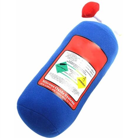 Oreiller de bouteille d'oxyde nitreux coussin d'appui-tête décoratif de voiture oreiller en peluche créatif, oreiller d'appui-tête, Ensoleillé (1/4)
