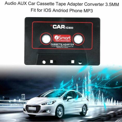 Voiture Convertisseur de bande de voiture Convertisseur de musique MP3 Lecteur de convertisseur de cassette, Ensoleillé