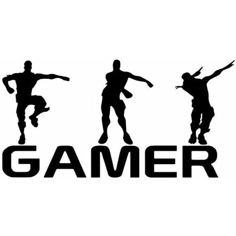 Autocollants muraux auto-adhésifs Gamer Quotes And Saying Sticker étanche Wall Art Mural Vinyl Decal, Ensoleillé (1/5)