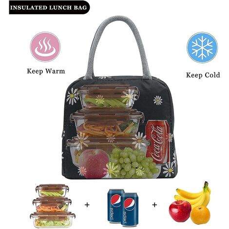 Mignon sac à lunch isotherme lunch tote bag pour femmes boîte à lunch pour  adolescentes sac à lunch isotherme pour femmes travail