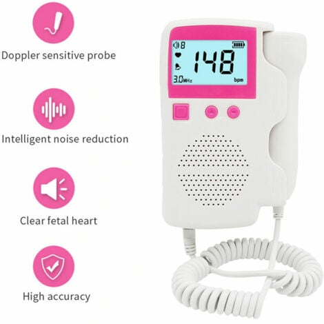 Compteur de fréquence cardiaque - Bébé - Doppler - Fréquence cardiaque -  Détecteur 