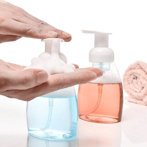 Distributeur De Savon Liquide En Forme De Fleur Japonaise - Flacon Vide En Forme De Fleur - Bouteilles Rechargeables - Distributeur De Mousse Rechargeable (vert