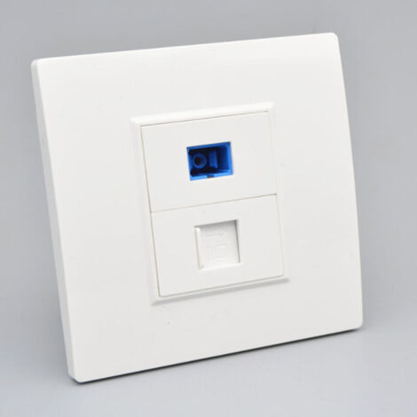 Lot De 2 Plaques Murales SC Simplex LC Duplex En Fibre Optique Keystone - Montage Mural - Prise Jack