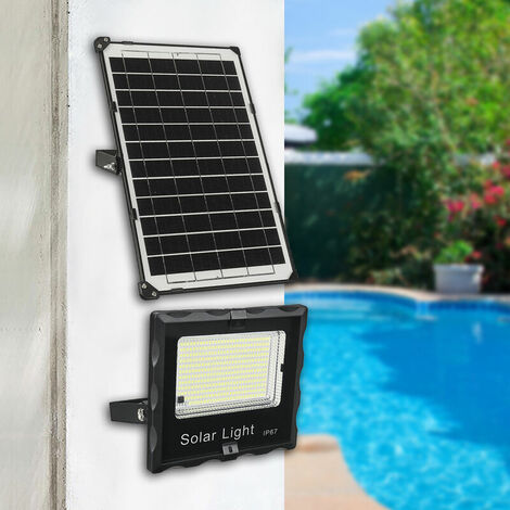 Projecteur Solaire LED Lumière Solaire Extérieur LED 335LED avec Télécommande pour Jardin Cour Extérieur, Ensoleillé (1/5)
