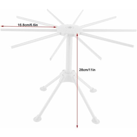 Accessoires de cuisine support de séchage de pâtes pliable support de séchage de Spaghetti support de séchage de nouilles support suspendu outils de cuisson de pâtes  15