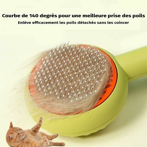 FIDELAMI Brosse Tous Textiles Animaux & Voiture - Outil Anti-Poils Chiens Chats Efficace