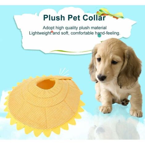 Collerette Chat Anti-Léchage Souple - Collier De Récupération Post-Opératoire Confortable - Taille M - Pour Chat Et Petit Chien - Empêche Léchage/Grattage Des Blessures - 10