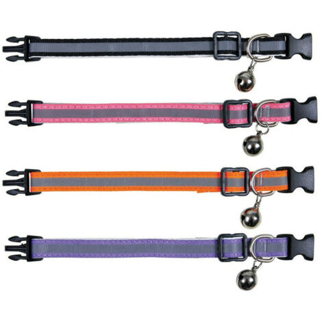 Collier Chaton, réfléchissant, nylon - -couleur aléatoire, Ensoleillé (1/5)