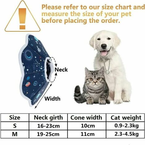 Collerette Chat Anti-Léchage Souple - Collier De Récupération Post-Opératoire Confortable - Taille M - Pour Chat Et Petit Chien - Empêche Léchage/Grattage Des Blessures - 5