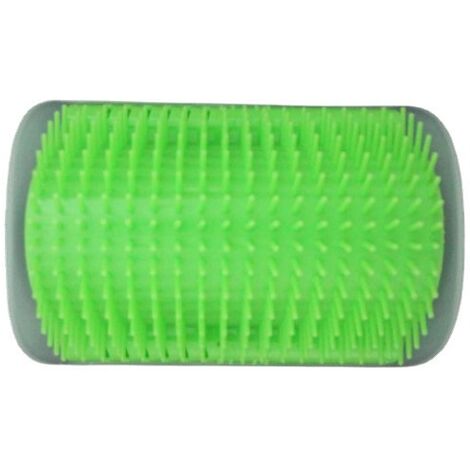 Chat Auto Toilettage Brosse Wedge Massage Peigne Jouets pour Chats - Vert (1/5)