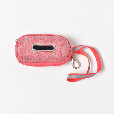 Fournitures de nettoyage pour animaux de compagnie Boîte de rangement pratique pour sac poubelle pour chien en lin,bleu (1/5)