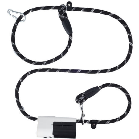 LED chien laisse soigneusement sélectionné animal de compagnie corde de traction lumineuse sac à ordures anti-déflagrant poinçonnage P chaîne collier de chaîne de chien，grand chien (1/5)