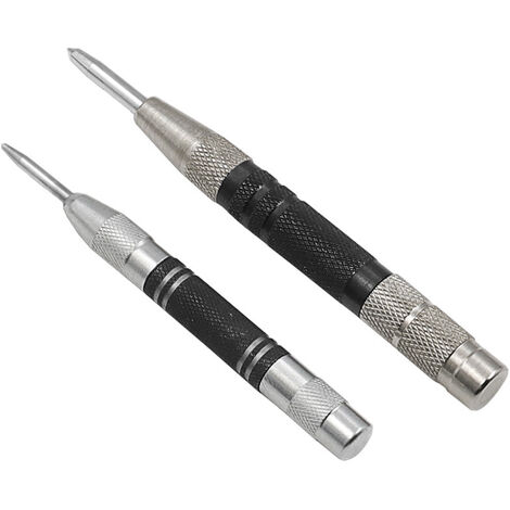 Poinçon central automatique localisateur brise-vitre poinçon échantillon automatique 128mm/155mm poinçon à bois argent noir poinçon central (1/5)