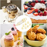 Kit 2 Seringues à Décorer Avec 16 Buses - Pour Glaçage, Crème Et Décoration De Gâteaux Et Cupcakes - 3