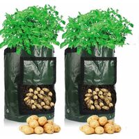 Lot De 3 Sacs De Culture ANGELIOX 36L - Pour Légumes Racines Et Plantes Potagères - 60x30x20cm