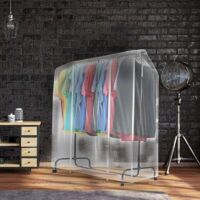 Housse Anti-poussière Pour Portant à Vêtements - Tissu Oxford, Fenêtre Transparente, Plusieurs Tailles
