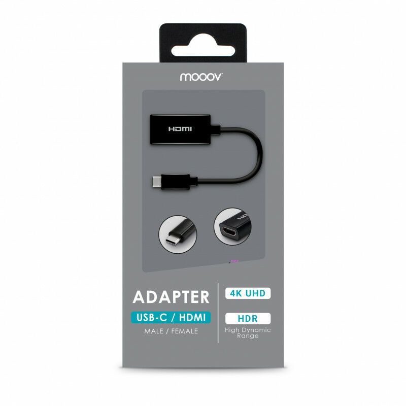 Câble adaptateur USB-C™ USB-C™ Mâle A Femelle + USB-C™ Femelle+ Sortie HDMI™  0,2 m Noir