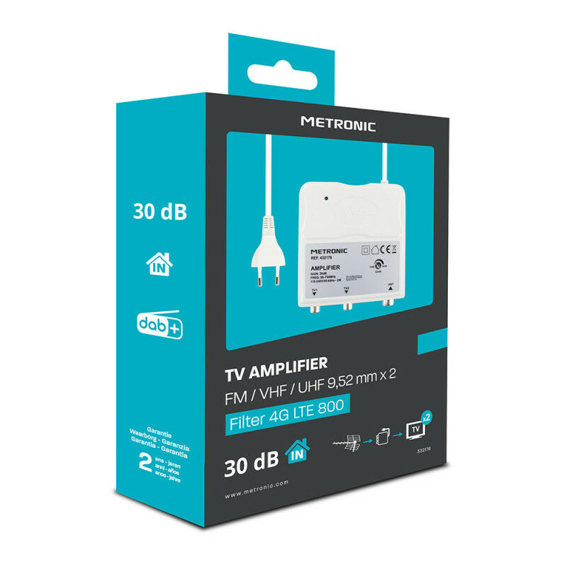 Amplificateur d'intérieur FM/UHF à réglage de gain