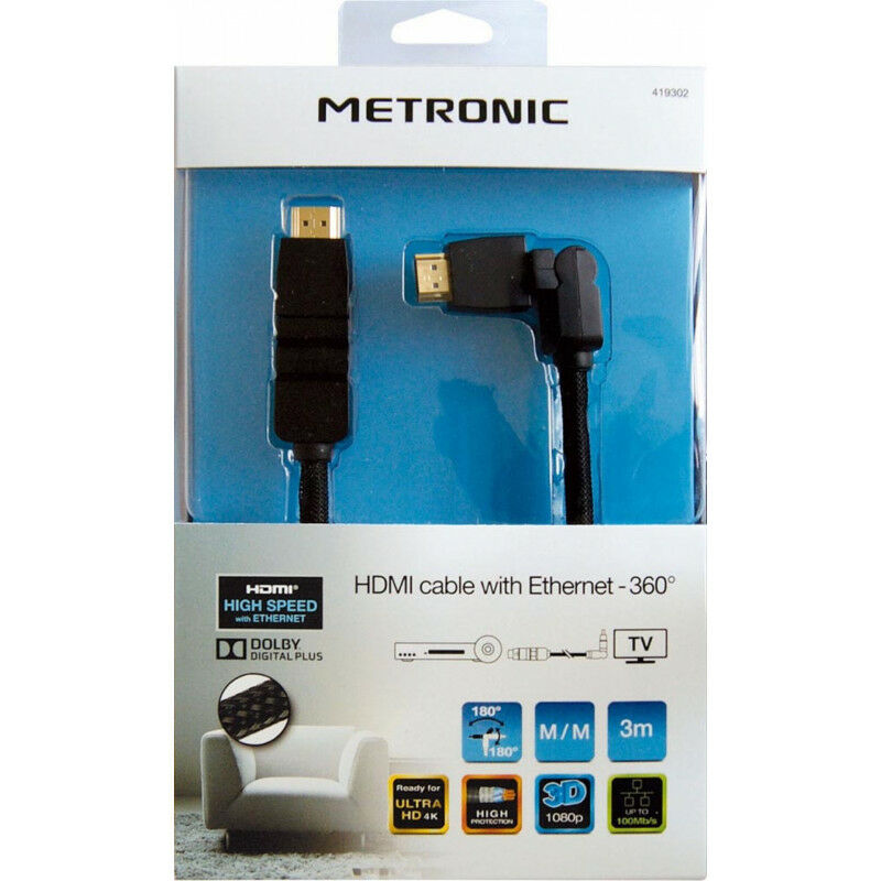 Connectique Audio / Vidéo GOOBAY Rallonge HDMI High-Speed Ethernet - 50 cm
