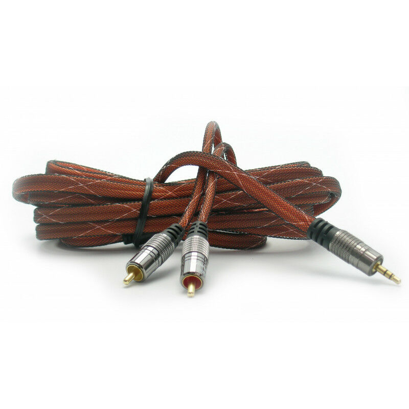 Câble audio Y, 1.5m, mini Jack 3.5 mm stéréo vers double RCA mâle,  Sommercable HBA