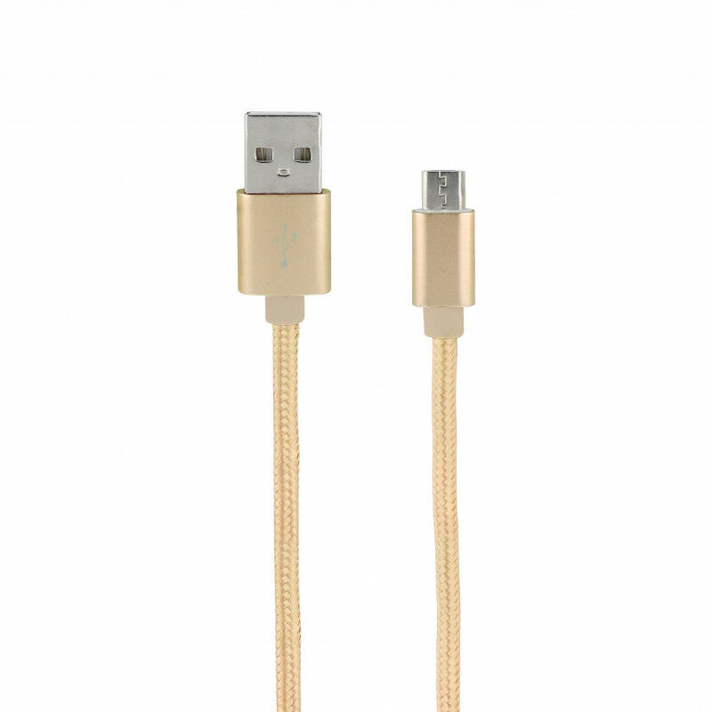 CÂBLE USB-A / MICRO-USB, M / M, R, NYLON, ROUGE, 1M