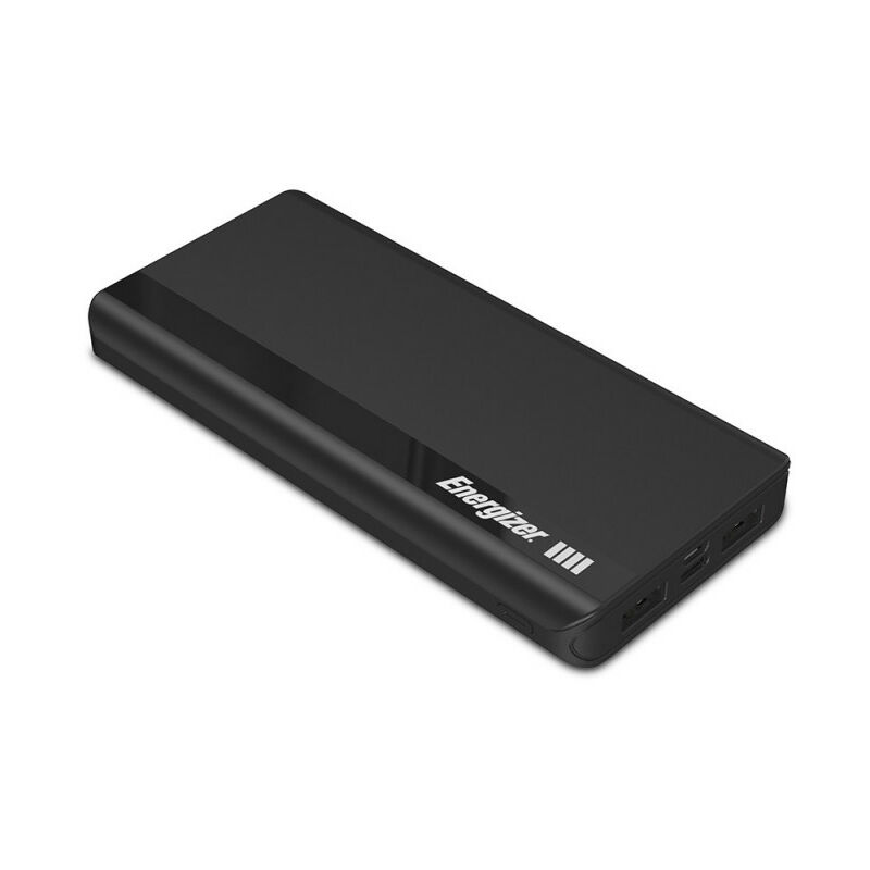 BATTERIE DE SECOURS 10 000 MAH NOIRE 2 USB-A OUT + 1 USB-C IN