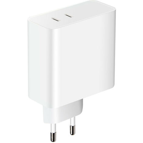 Chargeur secteur 2 USB-C 65W (20+45W) Power Delivery - blanc (1/5)
