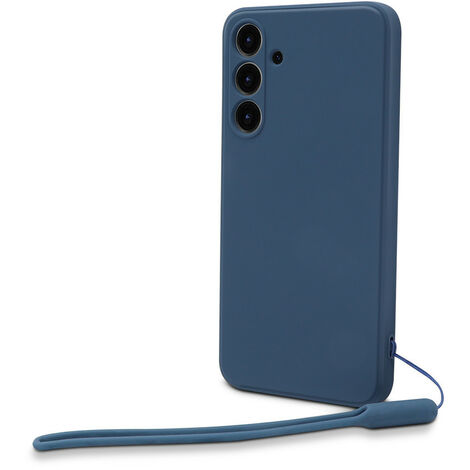 Coque semi-rigide avec dragonne amovible pour Samsung Galaxy S23 FE - Bleu gris (1/3)