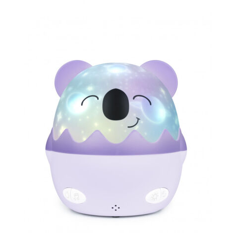 Veilleuse musicale sans fil BigBen avec projection Koala Coco Blanc et Violet (1/6)