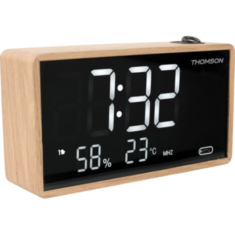 Radio-réveil double alarme avec projection CP202T