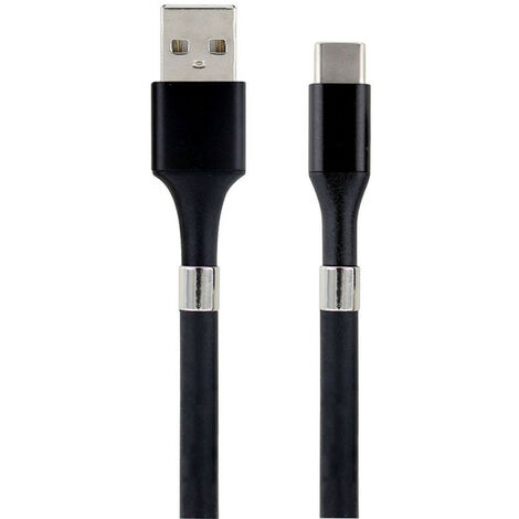 Câble USB-C /USB-A aimanté 2 m - noir (1/3)