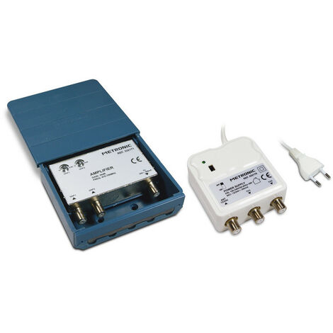 Amplificateur coupleur d'ext./2 entrées UHF 30 dB+alimentation