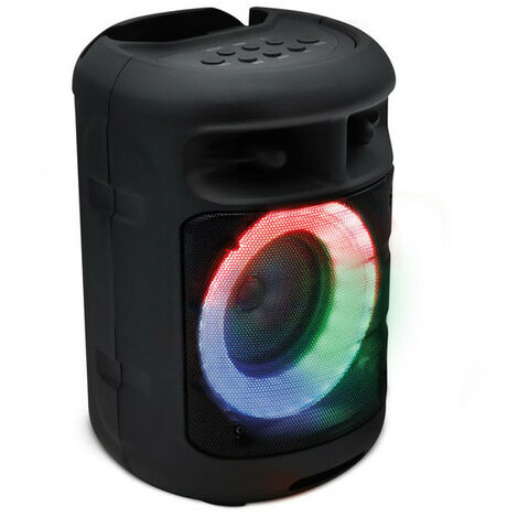 Enceinte portable Drum 10 W à LED (1/5)